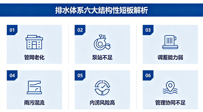 城市为何“逢暴雨必涝”？排水体系六大结构性短板解析